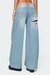 Ripley Distressed Low Rise Jeans