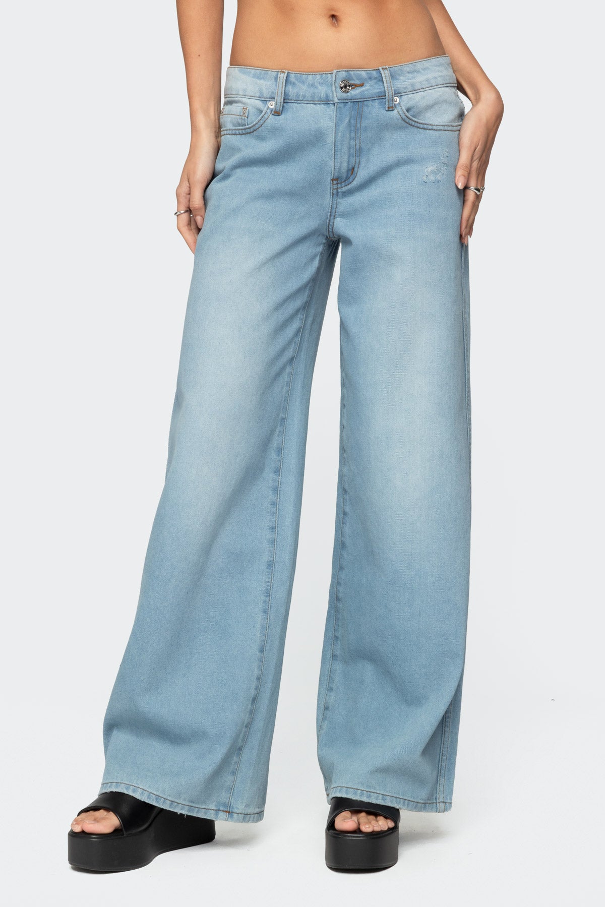 Ripley Distressed Low Rise Jeans