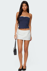 Built In Bra Polka Dot Top
