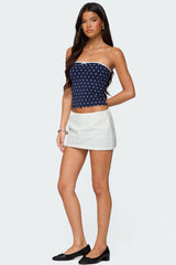 Built In Bra Polka Dot Top