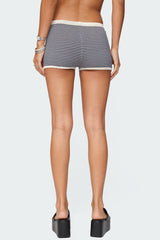 Saylor striped knit shorts