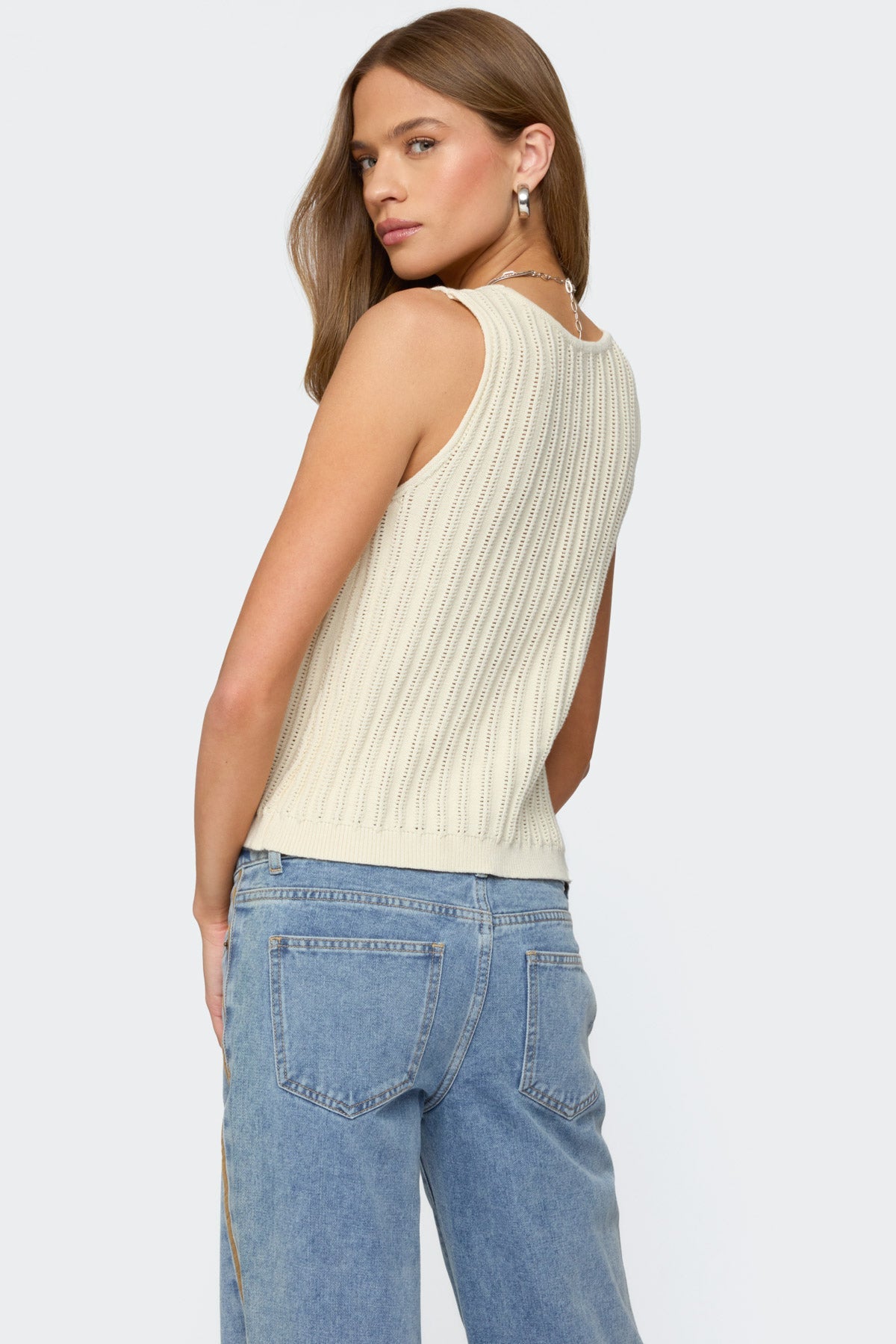 Verona Split Front Knit Top