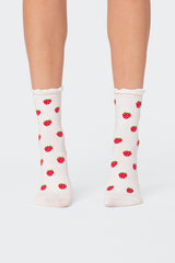 Strawberry Frill Socks