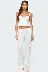 Izabella Satin Effect Pants
