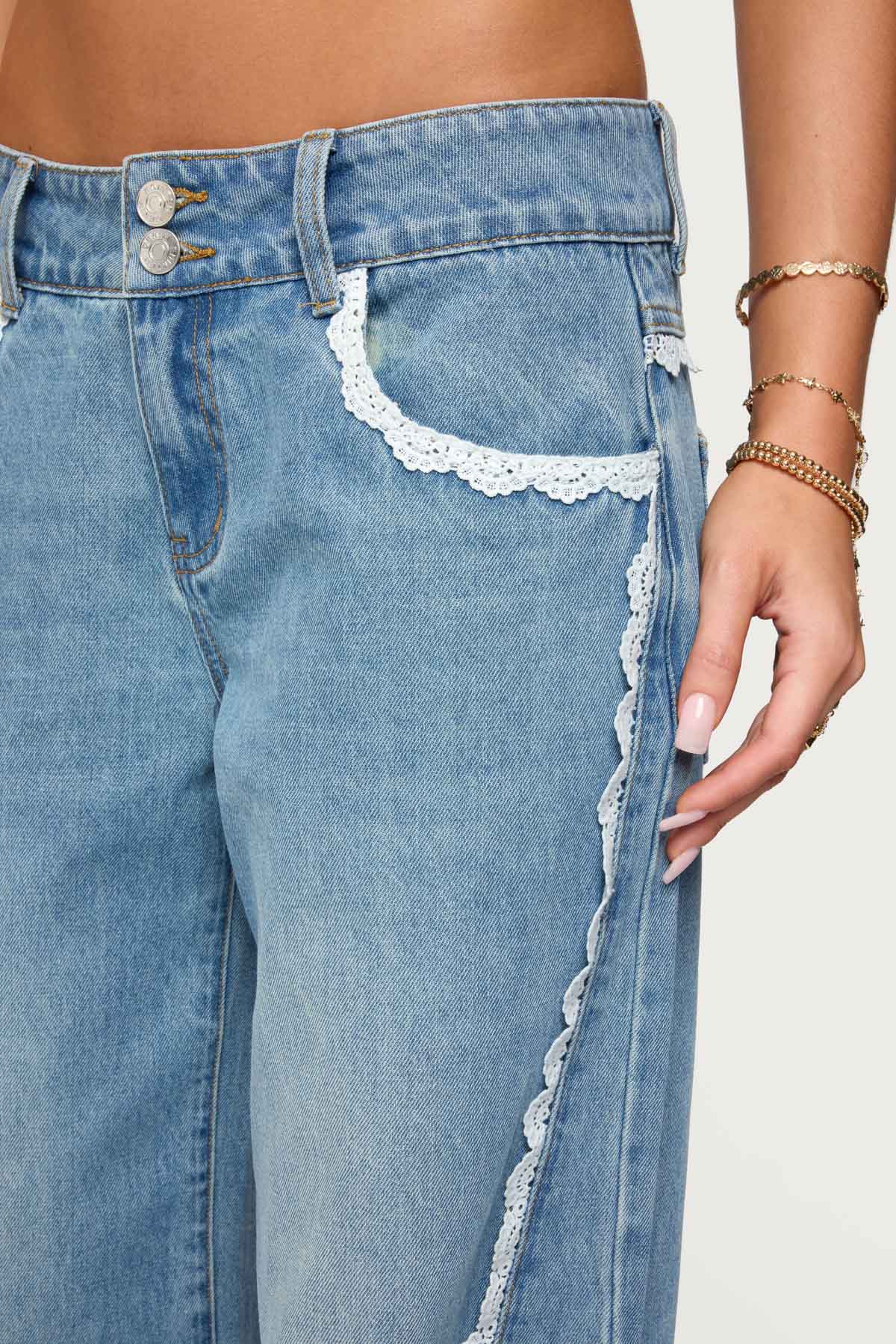 Alisha Lacey Low Rise Jeans