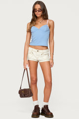 Cosette Pointelle Cupped Tank Top