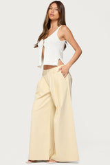 Mikinley Split Front Knit Tank Top