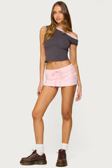 Bayside Slitted Micro Skort
