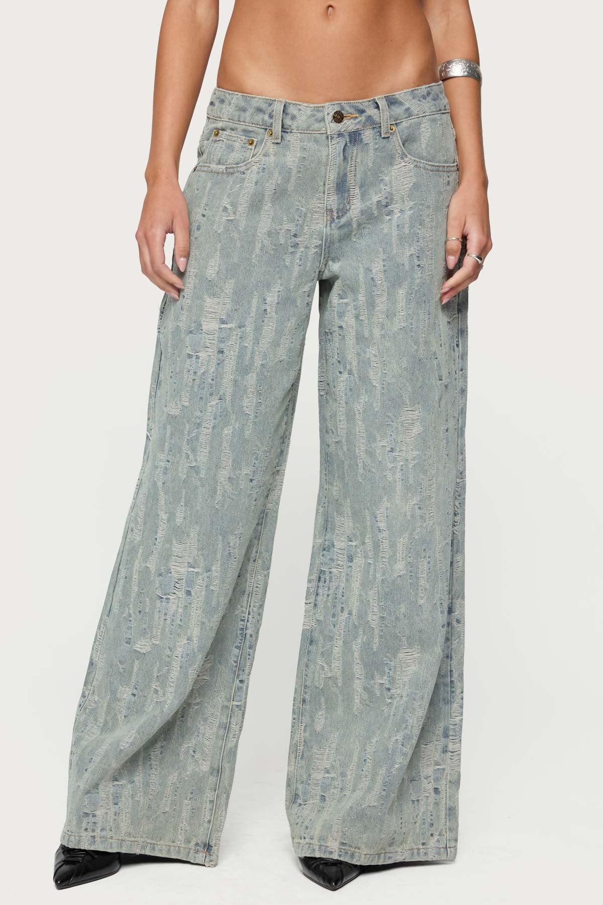 Blaze Distressed Low Rise Jeans