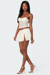 Jojo Strapless Sheer Mesh Corset