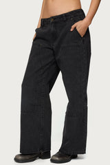 Petite Ayla Low Rise Carpenter Jeans