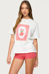 Flower Vase Oversized T Shirt