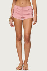 Sapir Fringe Faux Suede Shorts
