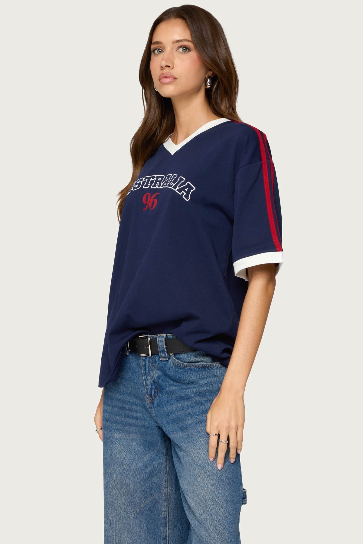 Australia 96 Contrast Oversized T Shirt