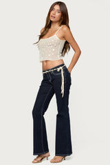 Louis Contrast Low Rise Jeans