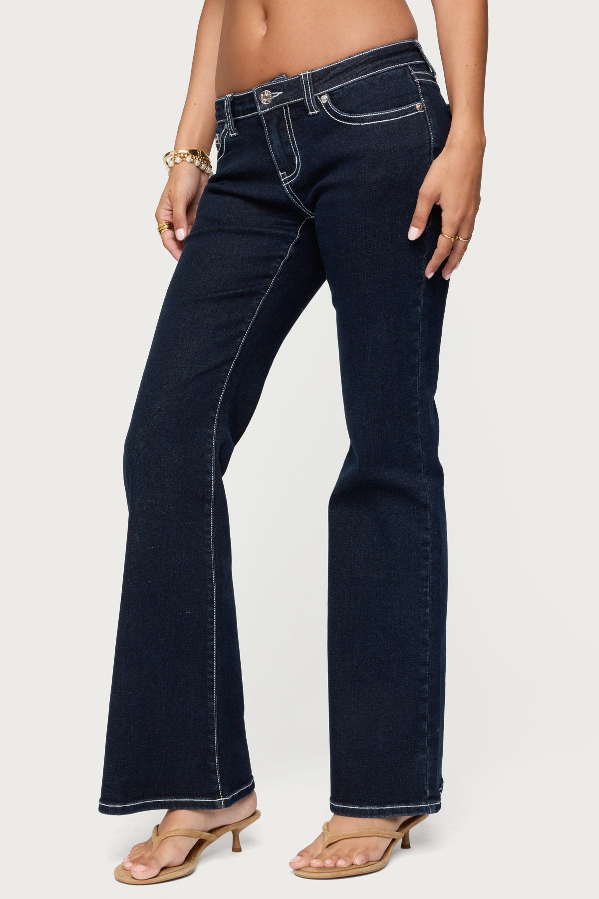 Louis Contrast Low Rise Jeans