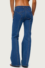 Starrie Panel Stitch Low Rise Jeans