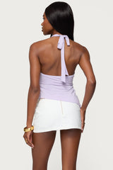 Arian Starfish Asymmetric Halter Top