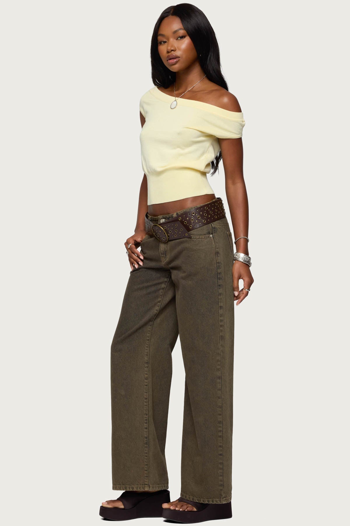 Michaela Off Shoulder Knit Top