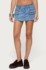 Lury Denim Mini Skort
