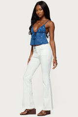 Mattea Low Rise Flared Jeans