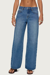 Ery Wide Leg Mid Rise Jeans