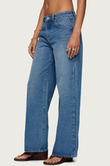 Ery Wide Leg Mid Rise Jeans