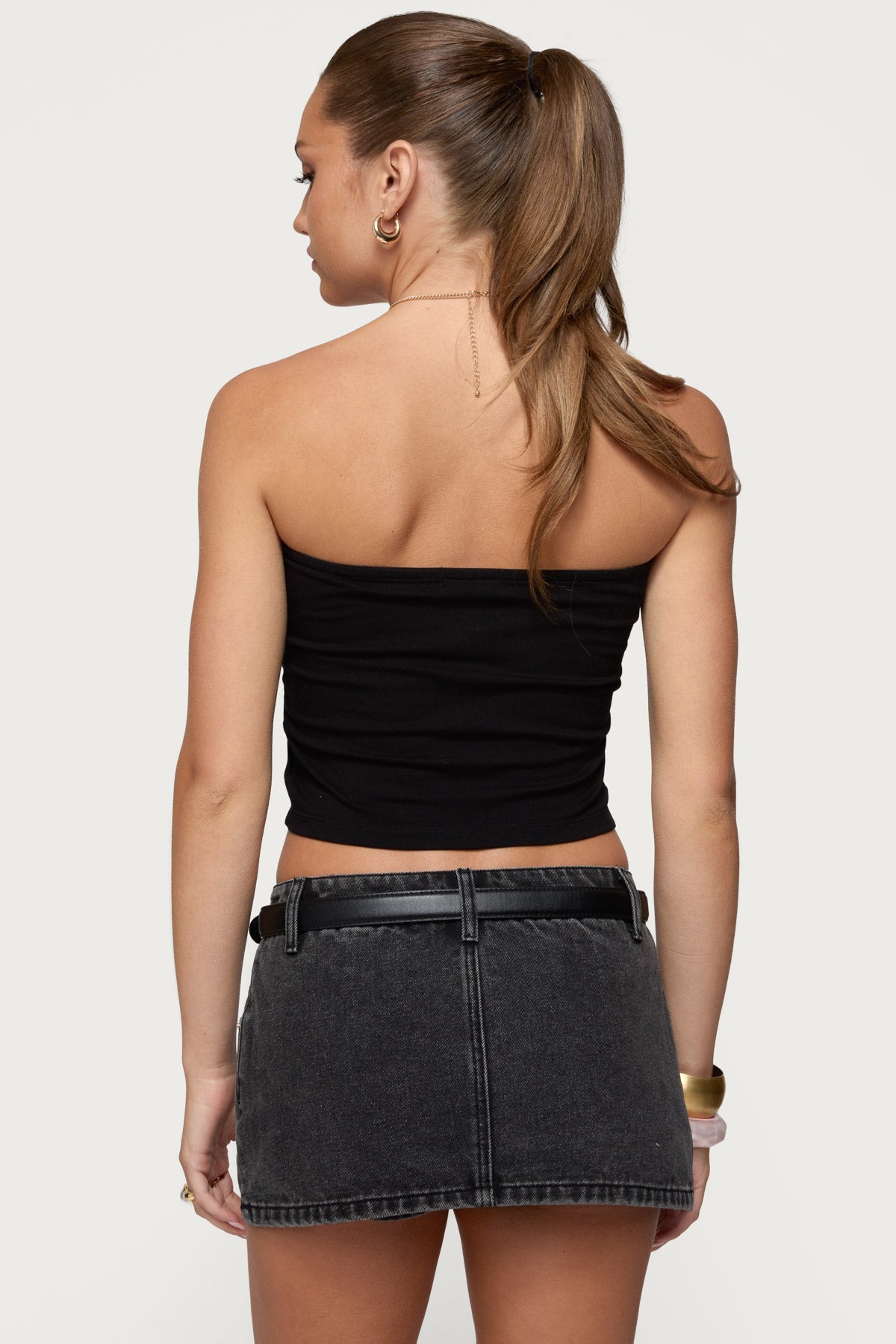 Luli Beaded Flower Tube Top