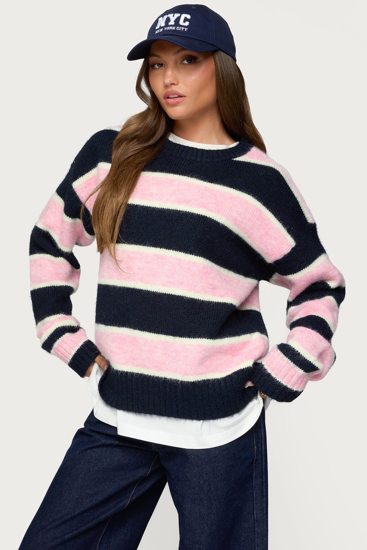 Conrad Striped Knit Sweater