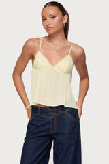 Rhian Lacey Pleated Babydoll Top