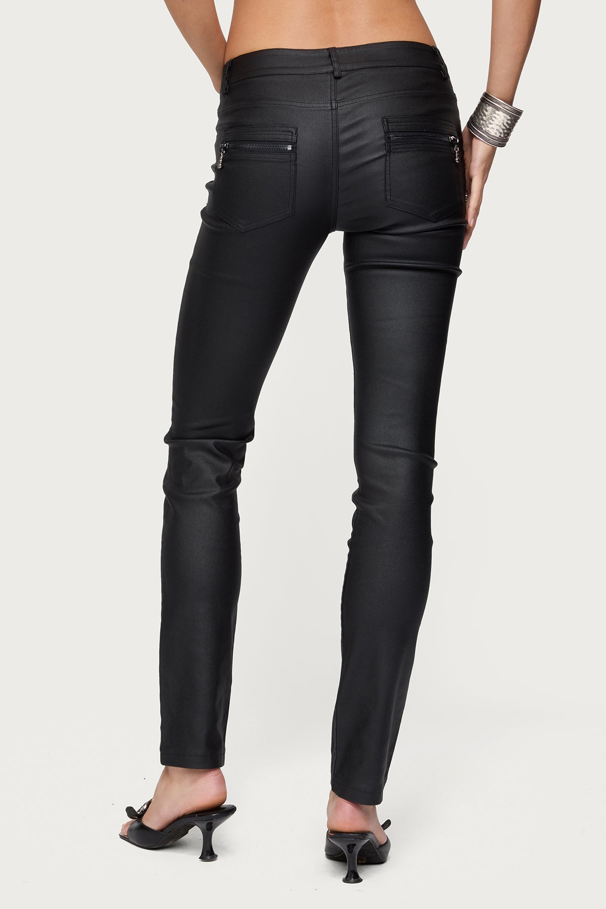 Kaede Faux Leather Skinny Jeans