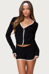 Sansa Lacey Knit Cardigan