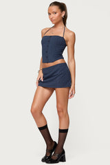 Winsley Gingham Halter Corset