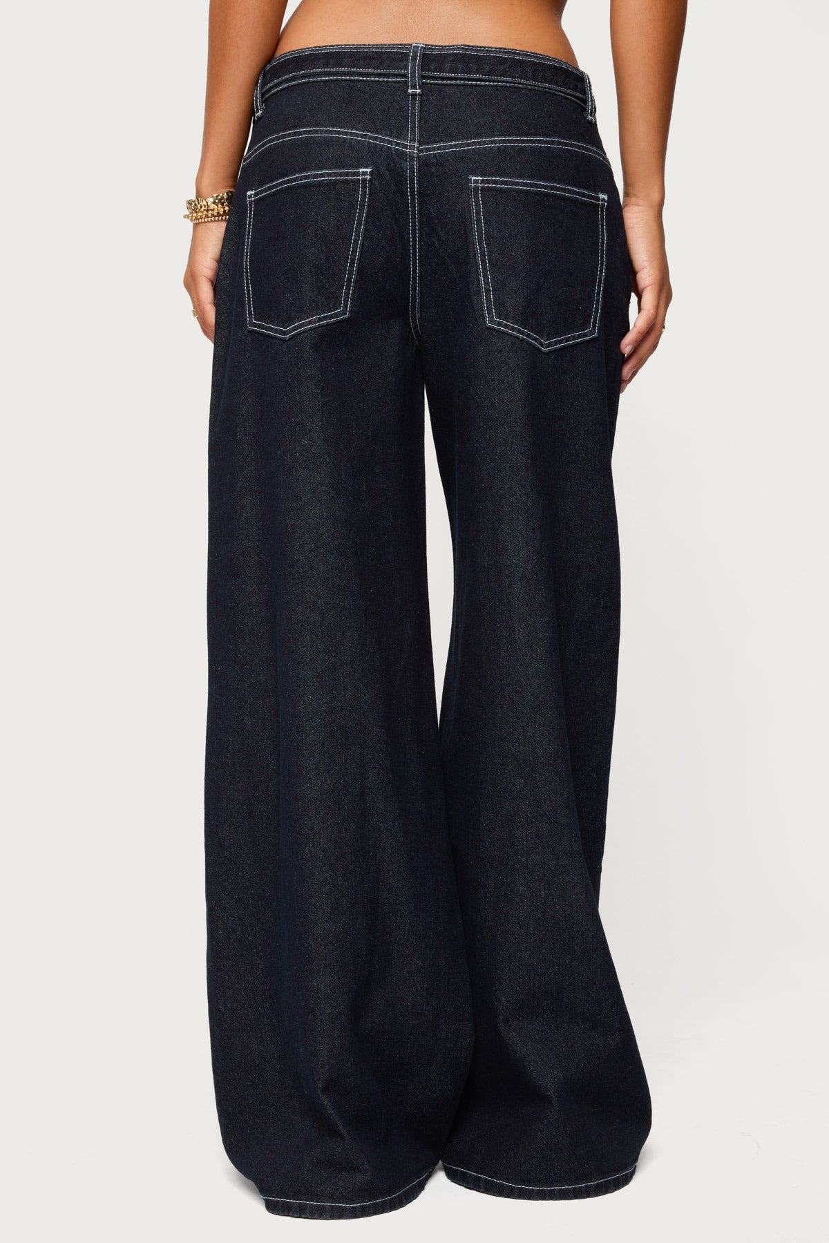 Karah Belt Low Rise Jeans