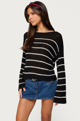 Drop Shoulder Light Knit Sweater