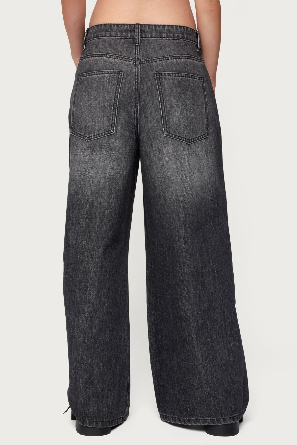 Skater Girl Washed Low Rise Jeans