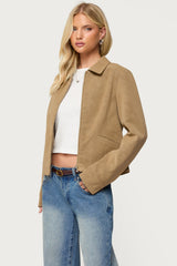 Cozette Faux Leather Jacket