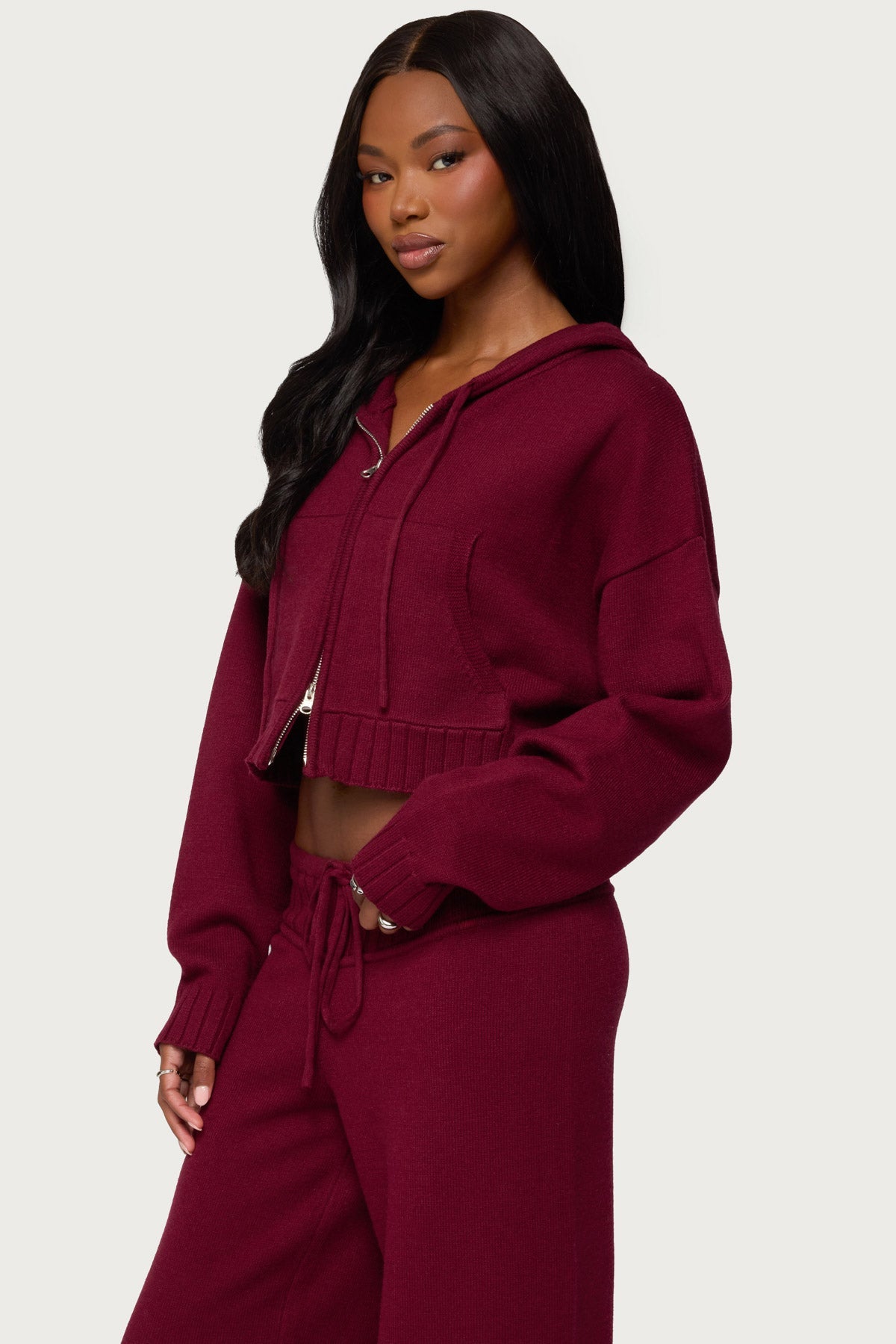 Russell Knit Hooded Cardigan