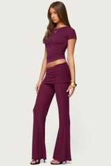 Halli Fold Over Mini Skirt Pants