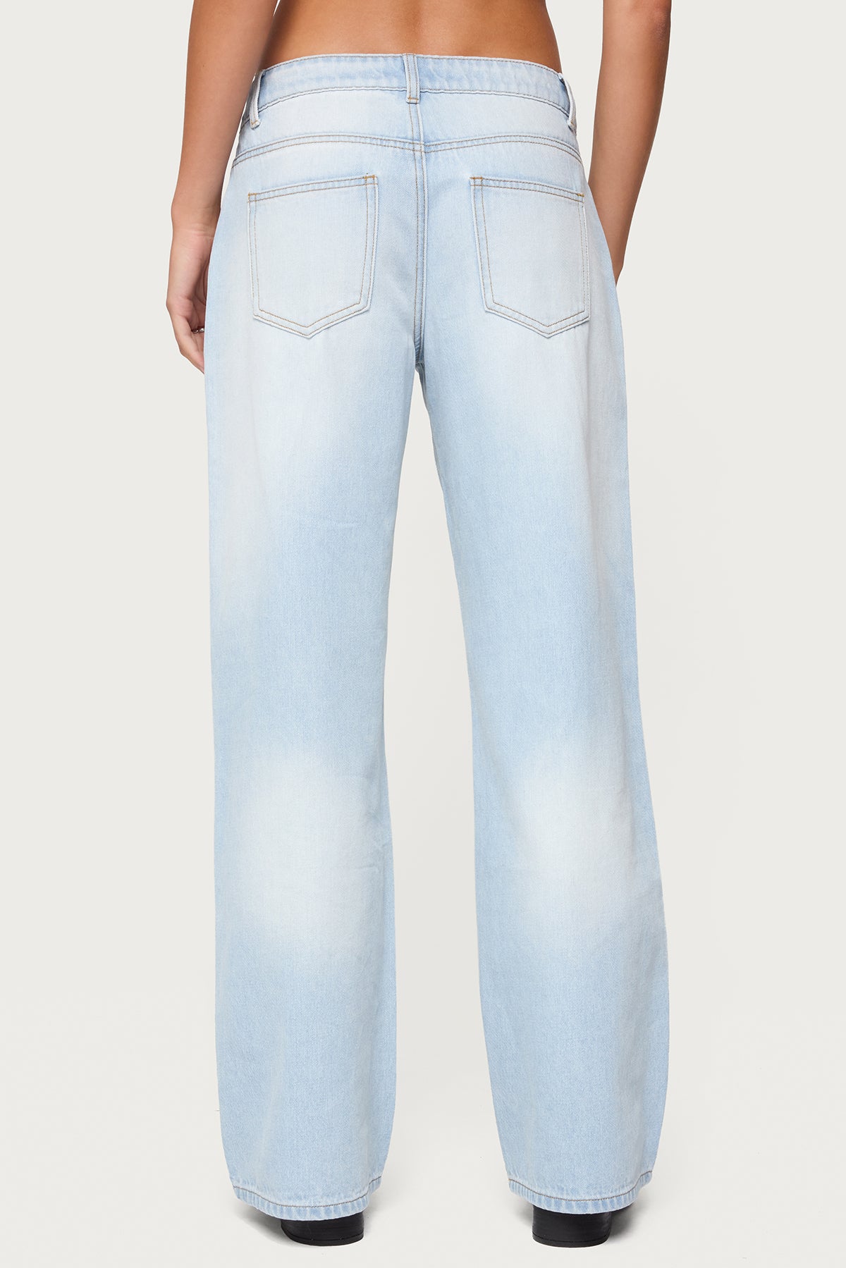 Magda Low Rise Acid Wash Jeans