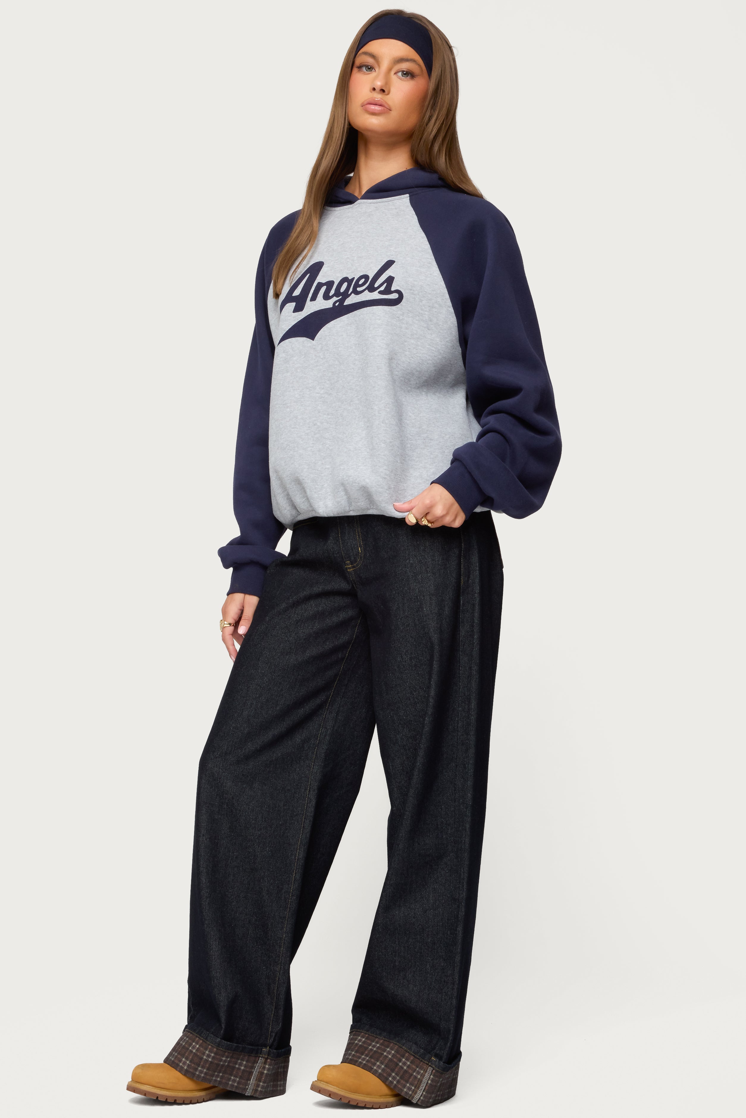 Angels Raglan Oversized Hoodie
