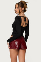 Oaklyn Layered Bra Cowl Neck Top