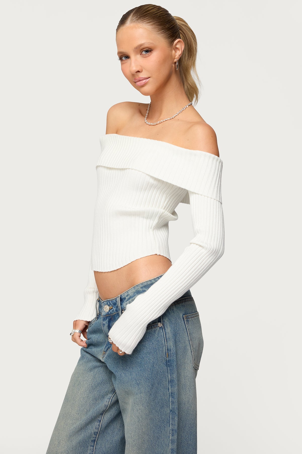 Lauren Knit Fold Over Top