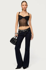 Mercy Sheer Mesh Bra Top