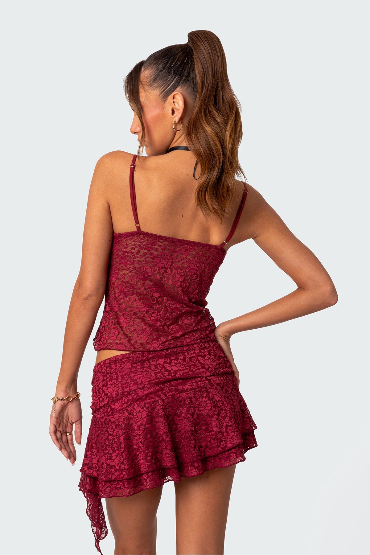 Ruby Sheer Lace Tank Top