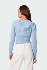 Desiree Knitted Hooded Cardigan