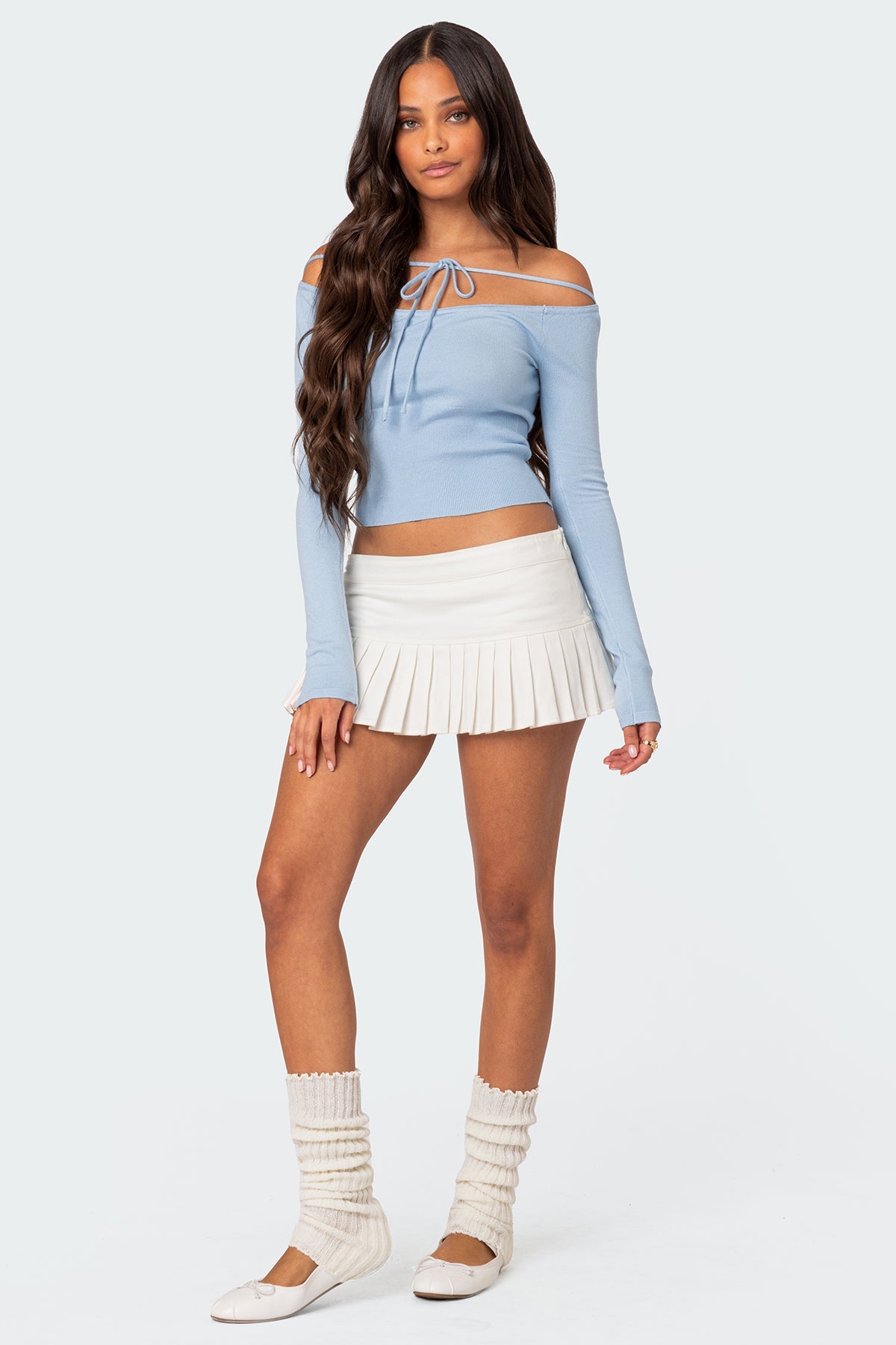 Jane Tie Front Knit Top
