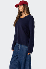 Martha Oversized V Neck Sweater