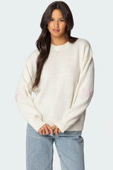 Rutie Bow Patch Sweater