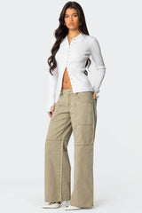 Mirielle Ribbed Knit Cardigan